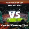 Pakistan vs South Africa 1st ODI Prediction: Fantasy Cricket Tips & Who will win Today PAK vs SA Match?